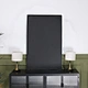 large wall mirror,long mirror of Modern Industrial Geometric Long Mirror backside view